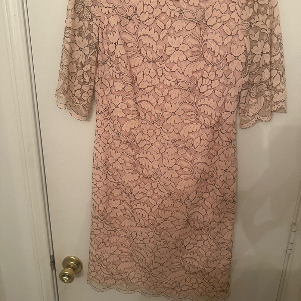 American Living Floral Lace Midi Dress in Soft Pink